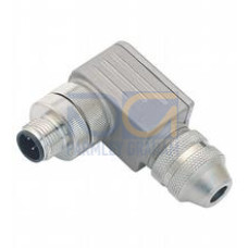 Male connector M12 angled B-coded 5-pin, for cable diameter 5 - 8 mm, shielded, field-attachable
