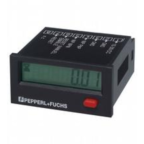 Type: 7-digit 7-segment LC display Hourglass as operating indicator, Display interval: 0.00 ... 99999.99 h, Operating voltage: 10 ... 30 V DC