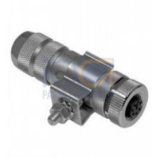 Field attachable female cordset with earth clamp, Operating voltage: max. 30 V DC