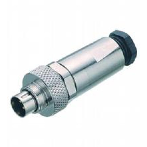 Cable connector, M9, 5-pin, shielded, field-attachable, Number of pins: 5