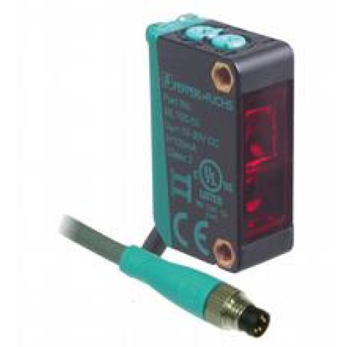 Background suppression sensor - Detection range: 5 ... 350 mm, Light source: LED, Light type: modulated visible red light, Signal output: 1 PNP output, short-circuit protected, reverse polarity pro..