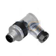 Male connector M12 angled A-coded 5-pin, for cable diameter 4 - 6 mm, field-attachable