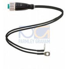 Y connection cable M12 socket straight A-coded 4-pin, PUR 2x single cores, Length: RD: L1 = 1&nbsp;m; BK: L2 = 2&nbsp;m