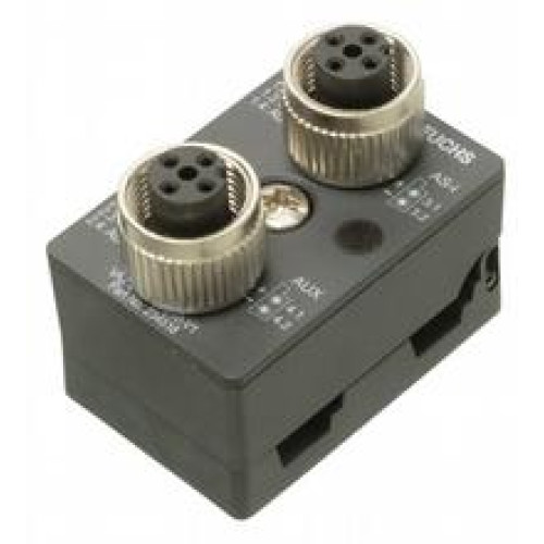 Splitter box G10, AS-Interface and auxiliary voltage to 2 x M12, Degree of protection: IP67 IP67 / IP68 / IP69K with flat cable VAZ-FK-S-*