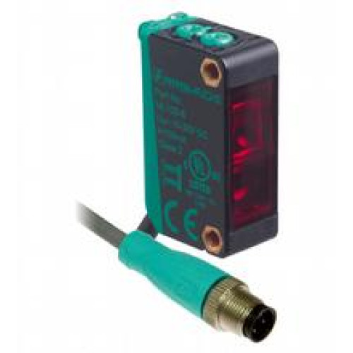 Diffuse mode sensor - Detection range: 0 ... 200 mm, Light source: LED, Light type: modulated visible red light, Signal output: 1 PNP output, short-circuit protected, reverse polarity protected, op..