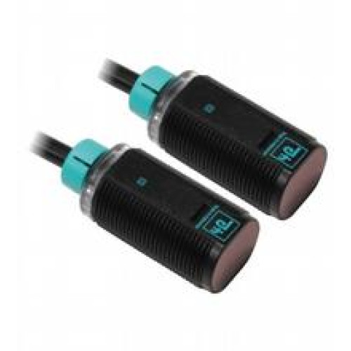 Thru-beam sensor - Effective detection range: 0 ... 20 m, Light source: LED, Light type: modulated visible red light , 640 nm, Signal output: 1 PNP, short-circuit protected, open collector, Switchi..