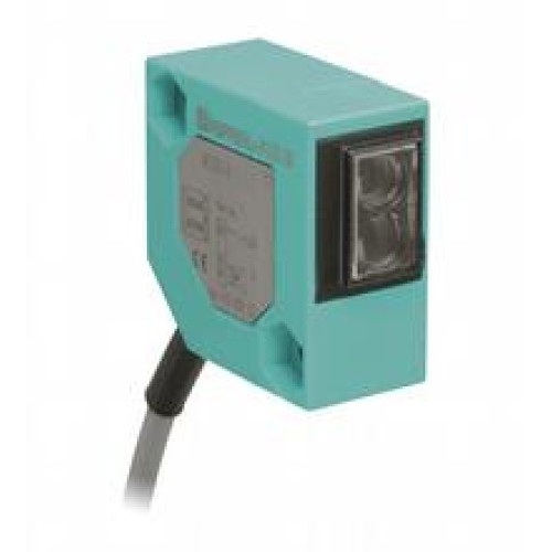 Diffuse mode sensor - Detection range: 0 ... 600 mm , adjustable, Light source: LED, Light type: modulated visible red light , 660 nm, Signal output: 1 PNP output, short-circuit protected, reverse ..