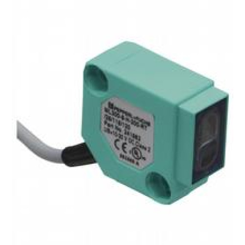 Background suppression sensor - Detection range: 0 ... 200 mm , adjustable, Light source: LED, Light type: modulated visible red light , 660 nm, Signal output: 2 PNP outputs, complementary, short-c..