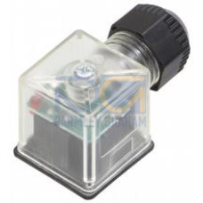 Valve connector Form A, non pre-wired, Number of pins: 2 + PE