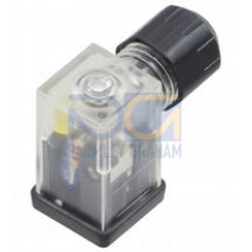 Valve connector, Form C, Varistor, non pre-wired, Number of pins: 2 + PE