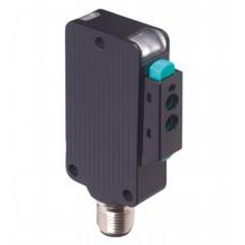 Fiber optic sensor - Sensor range: on black (6 %): up to 55 mm on Kodak white, reflection factor 90% up to 160 mm with LLR 04-1.6-0.5-WC3 fiberoptic cable, Light source: IRED, Light type: modulated..