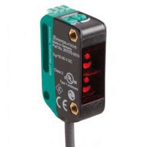 Triangulation sensor - Detection range: 5 ... 350 mm, Light source: LED, Light type: modulated visible red light, Signal output: 2 push-pull (4 in 1) outputs, short-circuit protected, reverse polar..