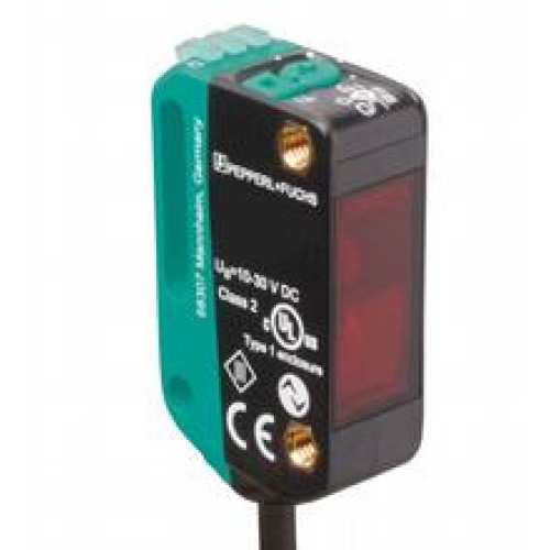 Retroreflective sensor - Effective detection range: 0 ... 3.5 m in TEACH mode ; 0 ... 5 m at switch position "N", Light source: LED, Light type: modulated visible red light, Signal output: 2 push-p..