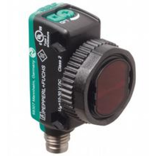 Triangulation sensor - Detection range: 5 ... 300 mm, Light source: LED, Light type: modulated visible red light, Signal output: 2 push-pull (4 in 1) outputs, short-circuit protected, reverse polar..