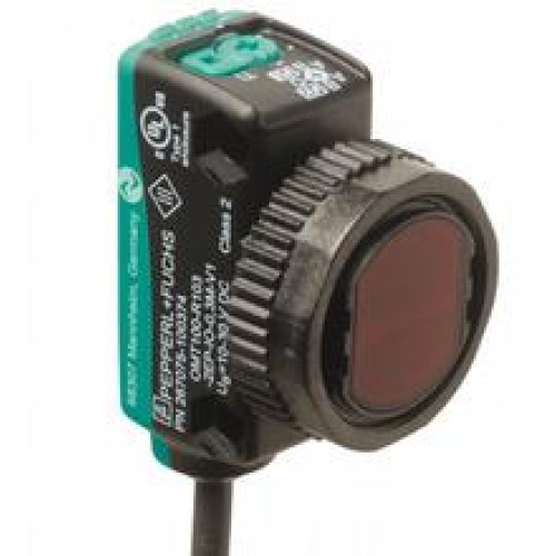 Triangulation sensor - Detection range: 5 ... 120 mm, Light source: LED, Light type: modulated visible red light, Signal output: 2 push-pull (4 in 1) outputs, short-circuit protected, reverse polar..