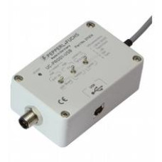 Operating voltage: 10 ... 30 V DC, via sensor supply, Connection: USB: Square type B socket 5-pin, M12 x 1 connector Female cordset, M12, 5-pin, PVC cable