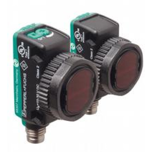 Thru-beam sensor - Effective detection range: 0 ... 20 m, Light source: laser diode, Light type: modulated visible red light, Signal output: 2 push-pull (4 in 1) outputs, short-circuit protected, r..