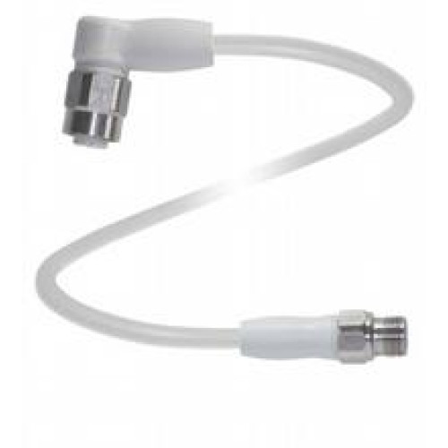 Cordset, M12 to M12, V4A stainless steel, hygienic design, 4-pin, PP cable, Number of pins: 4, Length: 10 m, Cores: 4 x 0.34 mm2