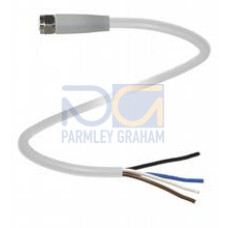 Female cordset single-ended, M8, V4A stainless steel, wash-down design, 4-pin, PP cable, Number of pins: 4, Length: 2 m