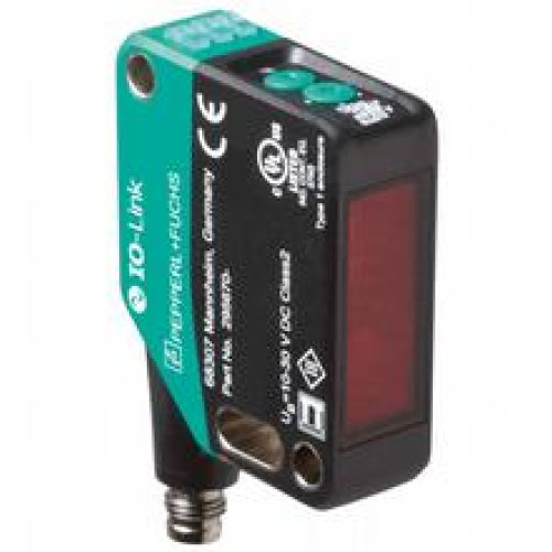 Triangulation sensor - Detection range: 40 ... 400 mm, Light source: LED, Light type: modulated visible red light, Signal output: 2 push-pull (4 in 1) outputs, short-circuit protected, reverse pola..