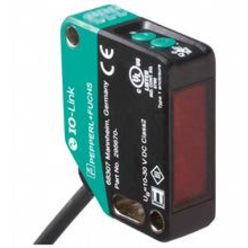 Retroreflective sensor - Effective detection range: 0 ... 5.6 m in TEACH mode ; 0 ... 8 m at switch position "N", Light source: LED, Light type: modulated visible red light, Signal output: 2 push-p..