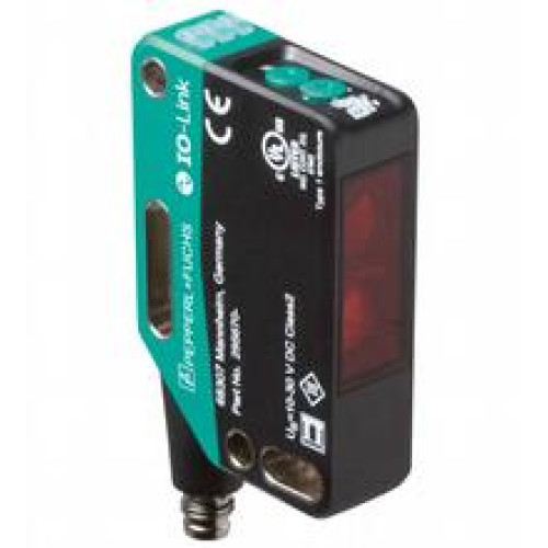 Triangulation sensor - Detection range: 40 ... 400 mm, Light source: LED, Light type: modulated visible red light, Signal output: 2 push-pull (4 in 1) outputs, short-circuit protected, reverse pola..