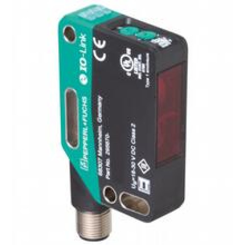 Distance sensor - Light source: LED, Light type: modulated visible red light, Signal output: 1 push-pull output , 1 analog output , short-circuit-proof, reverse polarity protection, surge-proof, In..