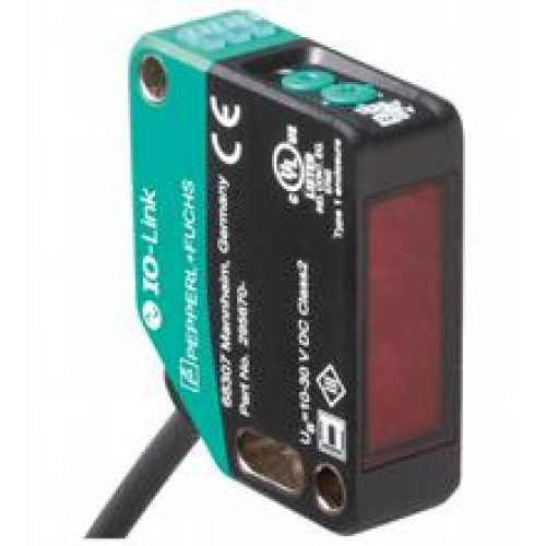 Triangulation sensor - Detection range: 60 ... 350 mm, Light source: laser diode, Light type: modulated visible red light, Signal output: 2 push-pull (4 in 1) outputs, short-circuit protected, reve..