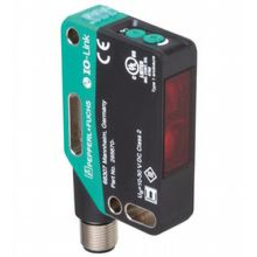 Distance sensor - Light source: laser diode, Light type: modulated visible red light, Signal output: 2 push-pull (4 in 1) outputs, short-circuit protected, reverse polarity protected, overvoltage p..