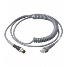 Adapter cable, M12 8-pin to RS 232, Length: Coiled Cable: 1.7 m / 3,3 m stretched