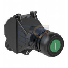 Panel mount control unit equipped with:; 1x Pushbutton, with different inserts (PZ1); with panel mount contact block 1x NO / 1x NC (PMP.C.11); 1x M20 cable gland black, polyamide; Finish: inherent ..