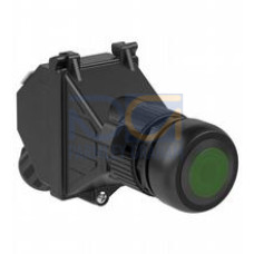 Panel mount control unit equipped with:; 1x Illuminated pushbutton, green (IG); with panel mount LED contact module 1x NC (PMI.I.W.01); 1x M20 cable gland black, polyamide; Finish: inherent colour ..
