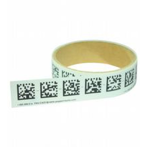 Code tape, Start position: 0 m, Length: 10 m, Width: 25 mm (1 row version), Material: polyester laminate, Note: Max. code tape length of 100 m per roll
