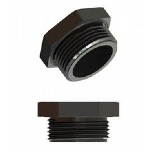 Plastic stopping plug Ex e certified, black; Ex II 2 G, Ex eb IIC Gb; Ex II 2 D, Ex tb IIIC Db; Thread: metric M20; Material: polyamide; Thread length: 15mm; Seal: chloroprene; Contains:; 50x stopp..