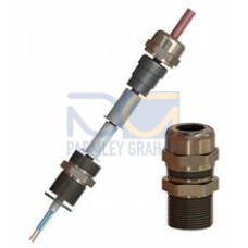 Metal cable gland for non-armored cables; Ex II 2 G, Ex d IIC Gb, Ex e IIC Gb; Ex II 2 D, Ex tb IIIC Db; Thread: NPT 1/2; Clamping size [mm]: 4-12; Material: Brass nickel-plated; Thread length: 16m..