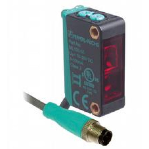 Retroreflective sensor - Effective detection range: 0 ... 2.7 m, Light source: LED, Light type: modulated visible red light, Signal output: 1 PNP output, short-circuit protected, reverse polarity p..