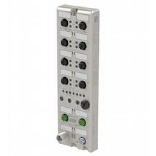 Protocol: PROFINET IO with media redundancy protocol (MRP) EtherNet/IP with Device Level Ring (DLR) EtherCAT&reg;, Number/Type: 16 digital inputs/outputs, configurable Inputs: 2-, 3-, 4-wire PNP, DC, s..