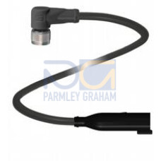 Connecting cable, M12 socket to Deutsch connector, 3-pin PUR cable, outdoor, Length: 0.3 m