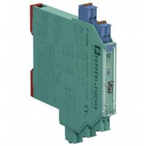 1-channel isolated barrier, 24 V DC supply (Power Rail), Input for 2-wire SMART transmitters and current sources, Output for 4 mA ... 20 mA or 1 V ... 5 V, Sink or source mode, Line fault detection (