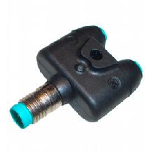 Y-Splitter M8 plug snap-lock 4-pin to 2x M8 socket snap-lock 4-pin, UL approved