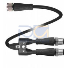 Y connection cable V1S-G-0,3-PUR-U-T-0,6-V1-G-R2K