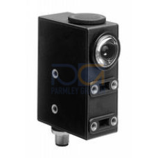 Print mark contrast sensor, 9.5 mm detection range, RGB light, light/dark on, external Teach-in, push-pull output, M12 plug, Diffuse mode sensor for recording any print mark, Static teach-in: automat