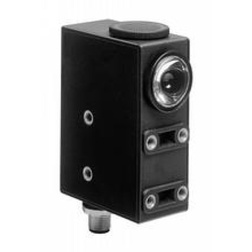 Print mark contrast sensor - Sensor range: 9.5 mm &plusmn; 3 mm, Light source: LED, Light type: Visible green/red/blue, modulated light, Signal output: 1 PNP and 1 NPN short-circuit protected, open collec..