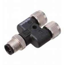 Y-Splitter M12 plug to 2x M12 socket 5-pin A-coded