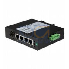 Ethernet unmanaged switch with 4 RJ45 gigabit ports, one gigabit SFP slot and fault alarm, Transfer rate: 10/100/1000&nbsp;Mbps, Inputs/Outputs: , Number/Type: 4 x RJ45 , 1 x SFP, Ambient temperature: -..