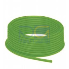 Cable, PUR/PP, 4-core green, Cat5e, shielded, UL approved, drag chain suitable, Length: 100 m