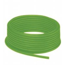 Cable, PUR/PP, 4-core green, Cat5e, shielded, UL approved, drag chain suitable, Length: 100 m