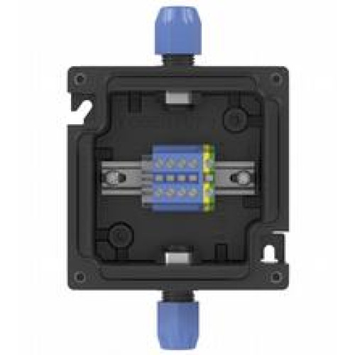 Enclosure material: glass fiber reinforced polyester (GRP); Enclosure size (HxWxD): 99 x 99 x 65 mm; Finish: inherent color black; Enclosure cover: fully detachable; Gasket: foamed silicone; Explos..