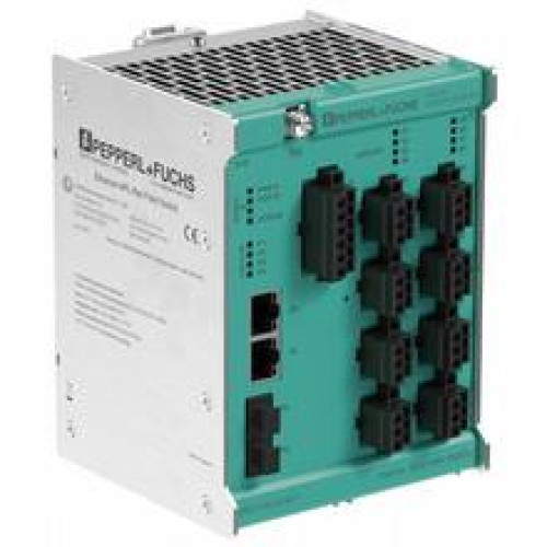 FieldConnex&reg;, Ethernet-APL rail field switch with 8 intrinsically safe Ex ic spur ports and screw terminals, Managed Ethernet-APL field switch for process industries, Powered spur ports intrinsically