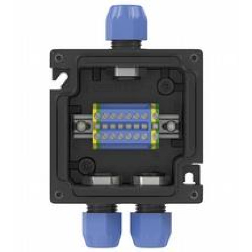 Enclosure material: glass fiber reinforced polyester (GRP); Enclosure size (HxWxD): 99 x 99 x 65 mm; Finish: inherent color black; Enclosure cover: fully detachable; Gasket: foamed silicone; Explos..